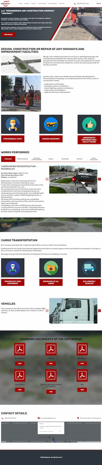 Professional Engineering and Construction Company Highway 400
